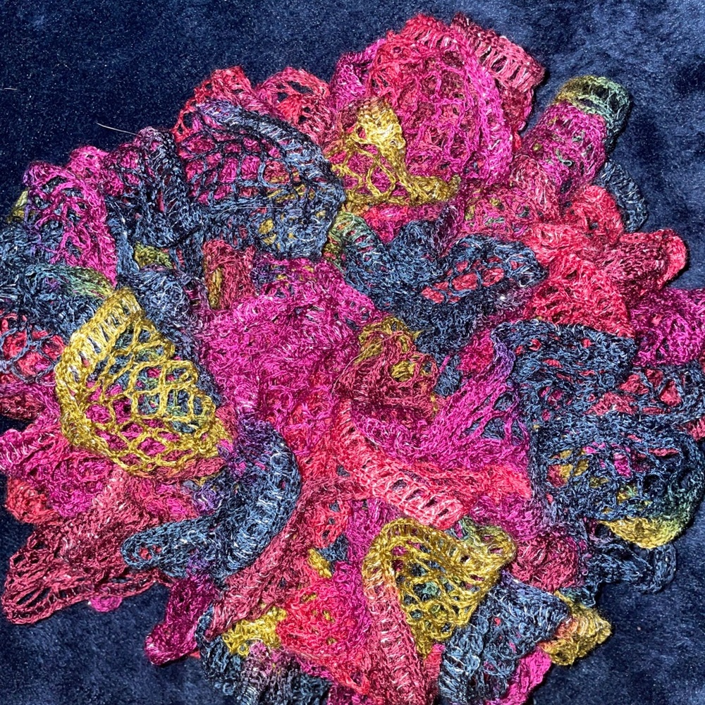 Multi-Colored Ruffled Scarf - Picture 2 of 3